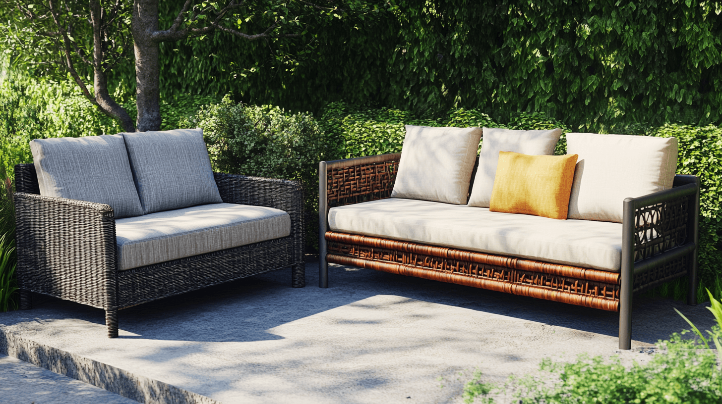Materialien für Garten-Sofas: Haltbarkeit und Wartung