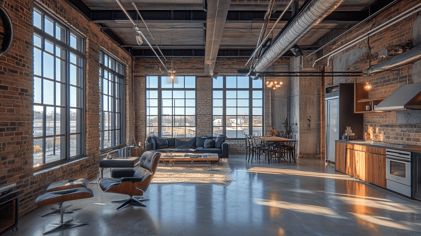 Loft-Design: Weite Flächen und industrielle Details