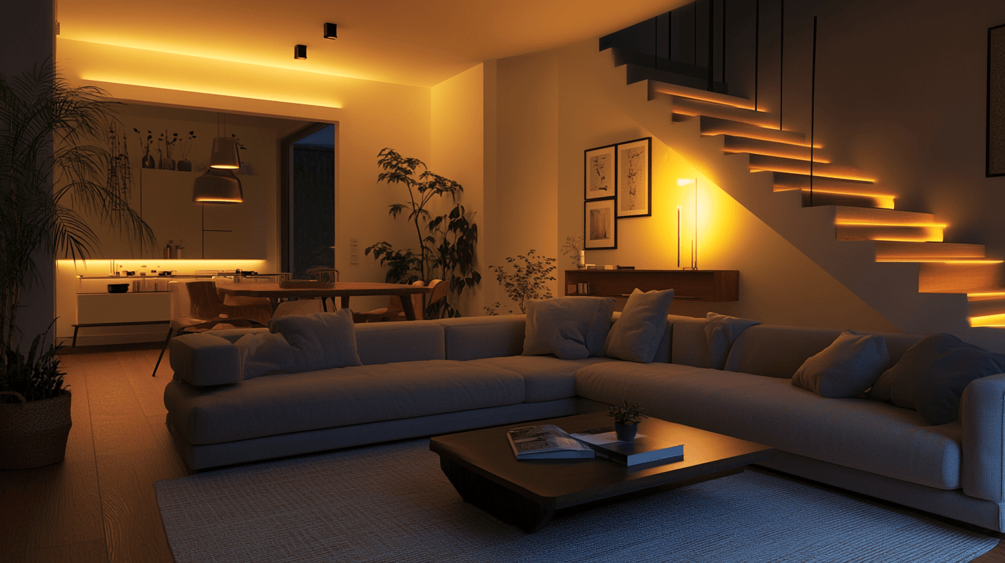 Wohnbereich mit gemütlicher Lounge-Ecke: Perfekte Entspannung