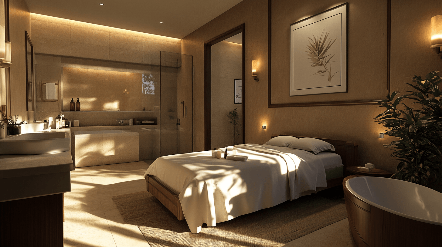 Privates Gästezimmer mit eigenem Bad: Luxus und Bequemlichkeit für Besucher