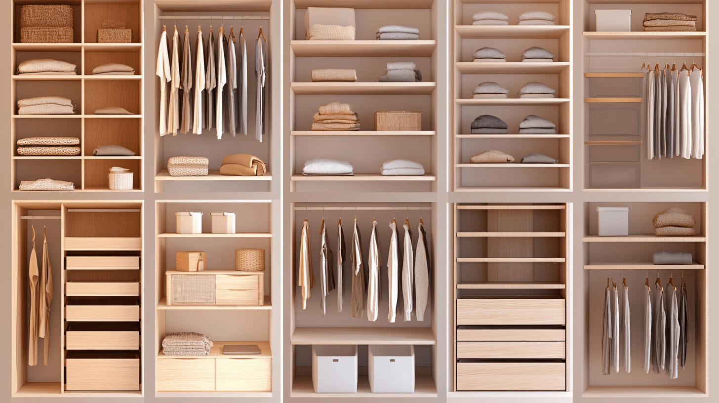 Einrichtungsideen und Aufbewahrungslösungen für den Kleiderschrank
