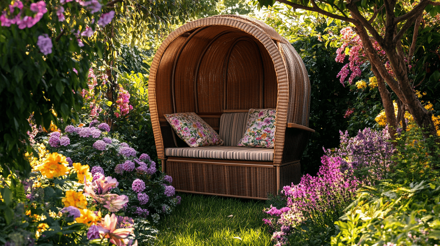Strandkörbe als Teil der Gartengestaltung nutzen