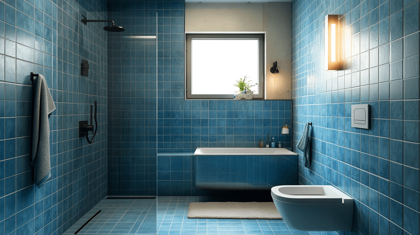 Die Ausstrahlung von Blau im Bad