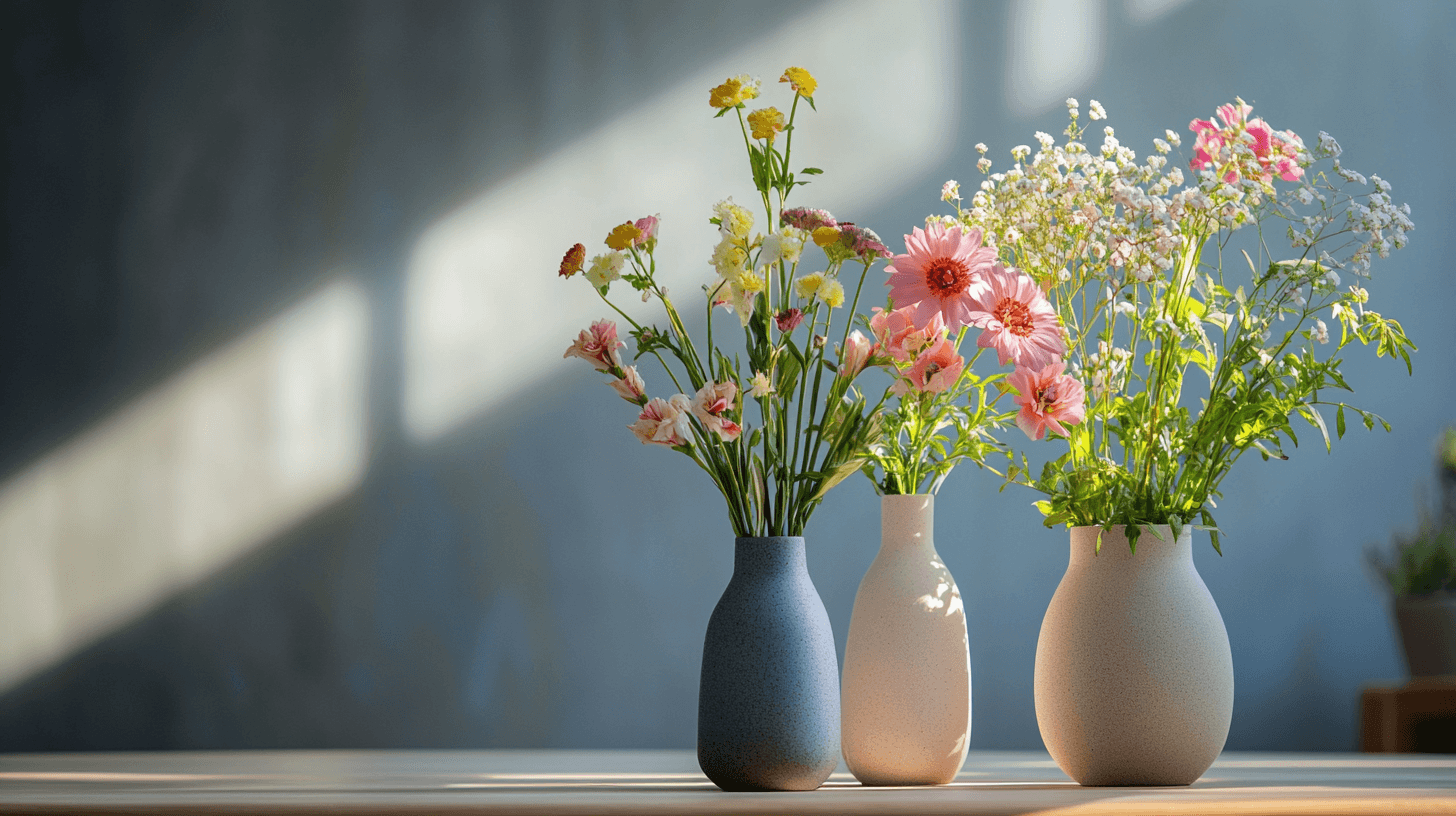 Ratschläge für elegante Blumenarrangements in schlichten Vasen