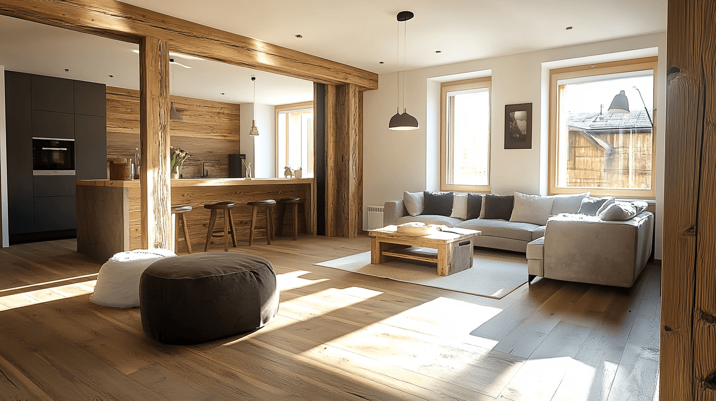 Verschiedene Wohnstile vereinen: Rustikales Design trifft auf moderne Elemente