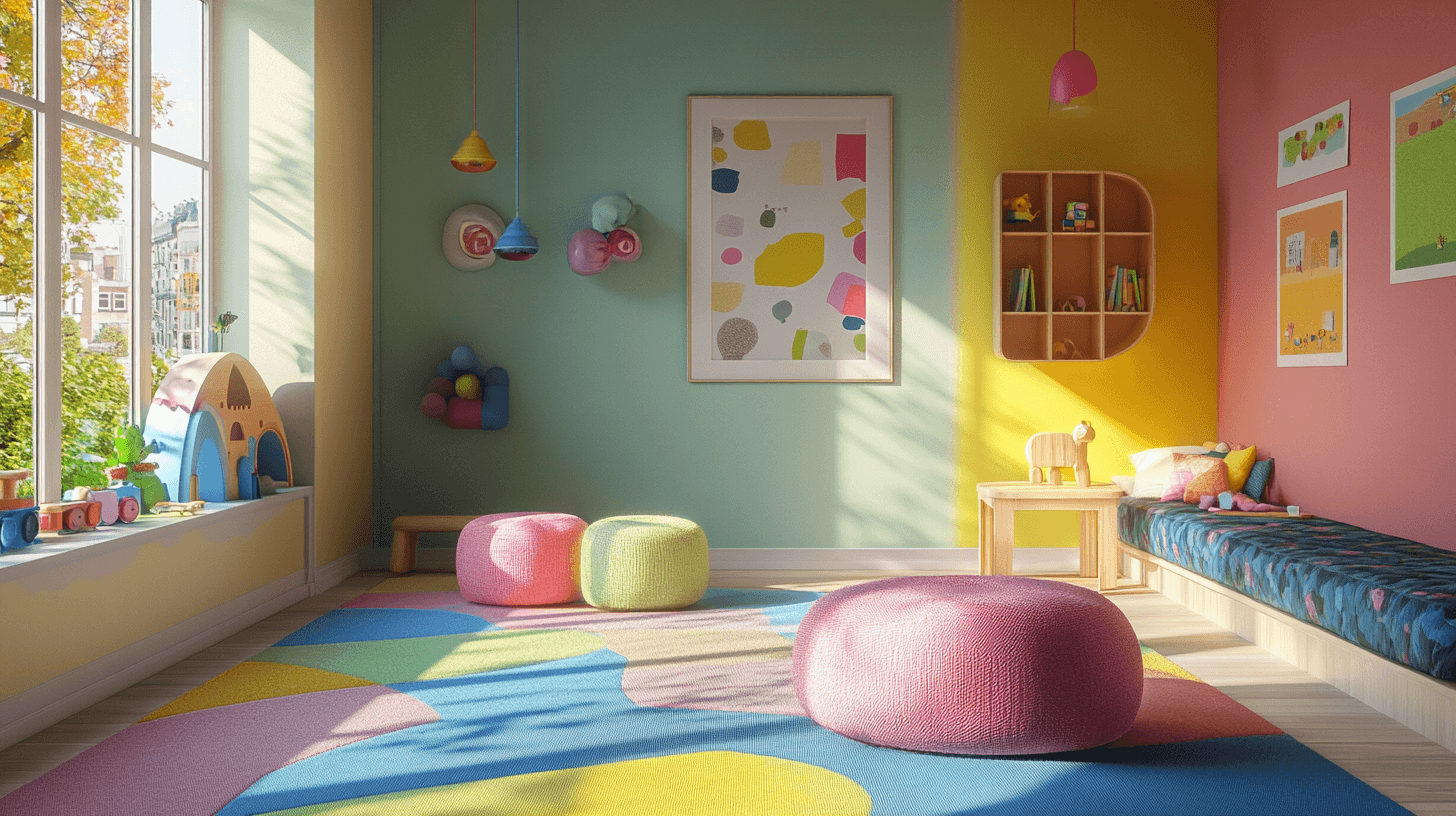 Farbenfrohe Wände im Kinderzimmer: Kreativität mit Farben anregen