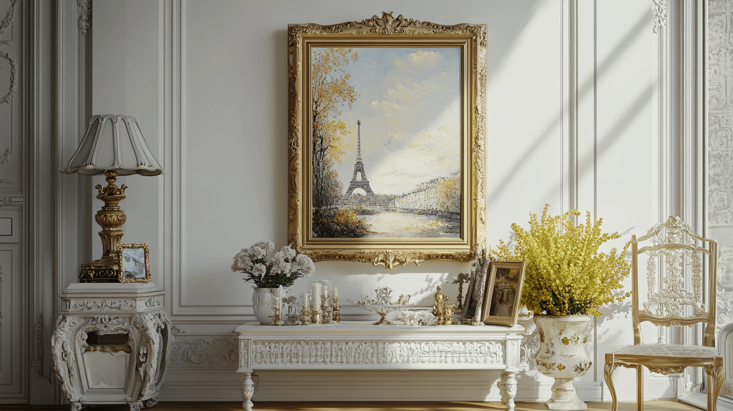 Stilvolle Akzente: Kunstwerke und Accessoires im Pariser Chic