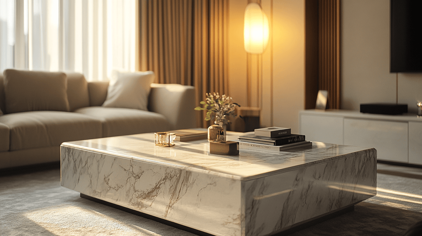 Ein Touch von Eleganz: Marmortische für dein Wohnzimmer