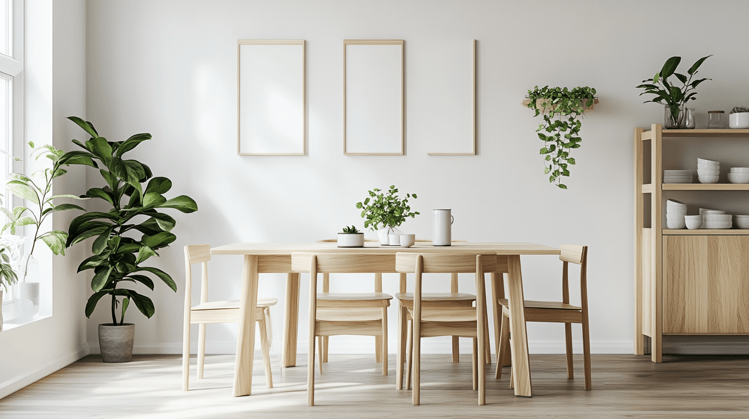 Skandinavisches Esszimmer: Schlichtheit und praktische Gestaltung