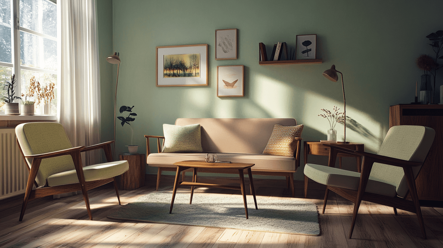 Einrichtung im skandinavischen Vintage-Look