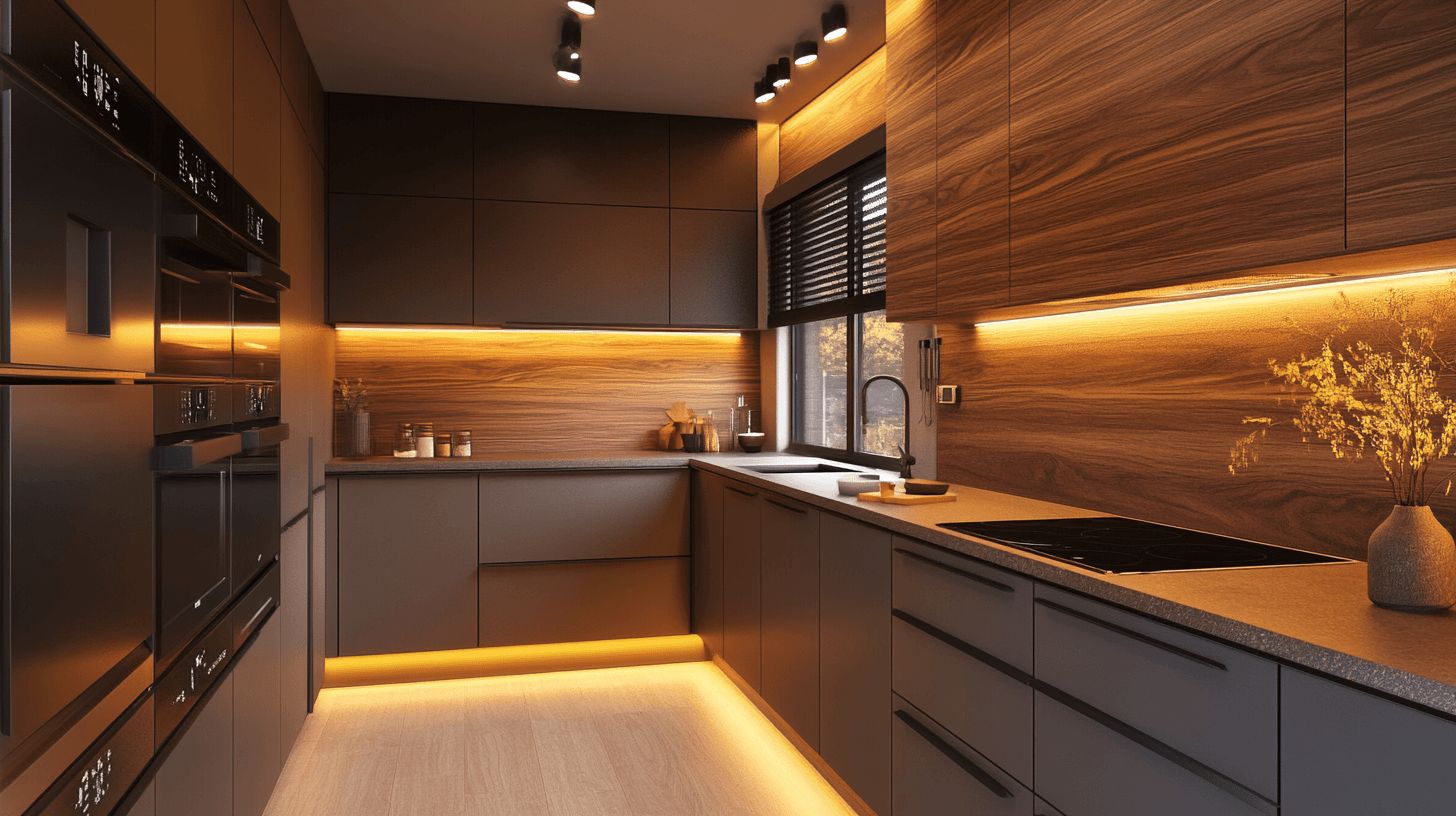 Zeitgemäße Küche mit Holz: Gemütlichkeit und Eleganz kombinieren