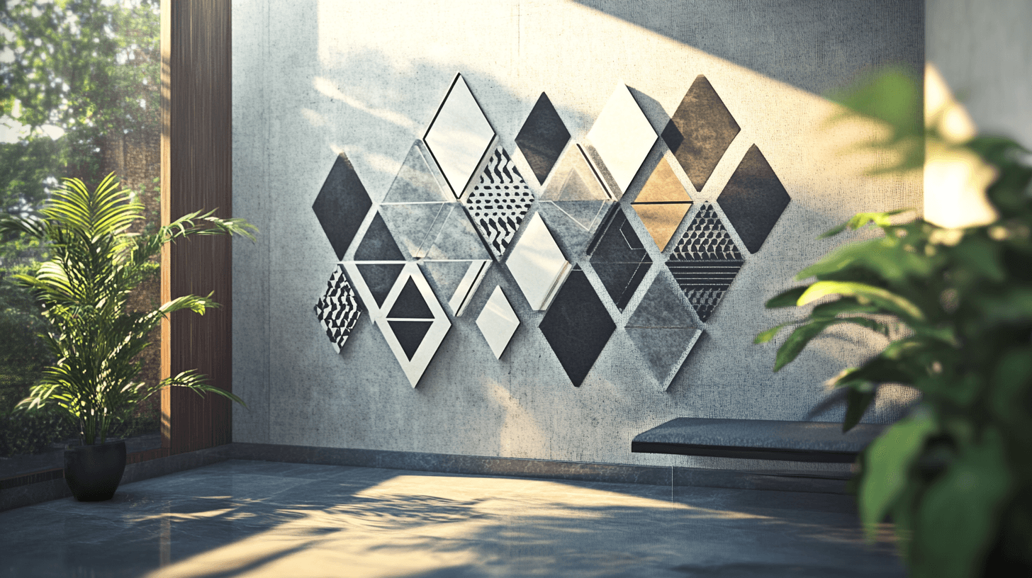 Wanddesign: Geometrische Formen für originelle Highlights