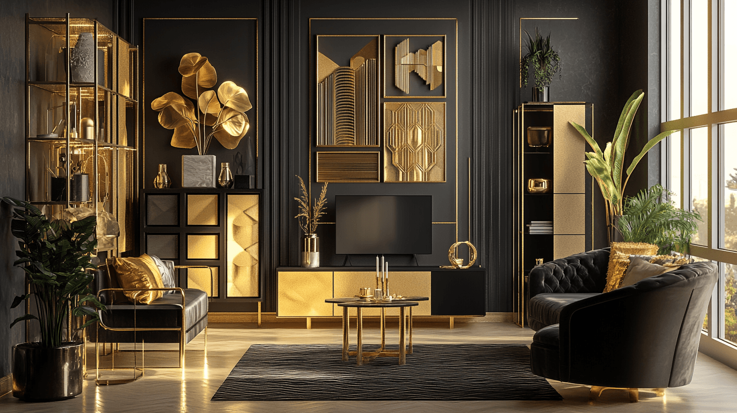 Einrichtungsstile mit goldenen Details: Von Art Deco bis hin zu modernem Design