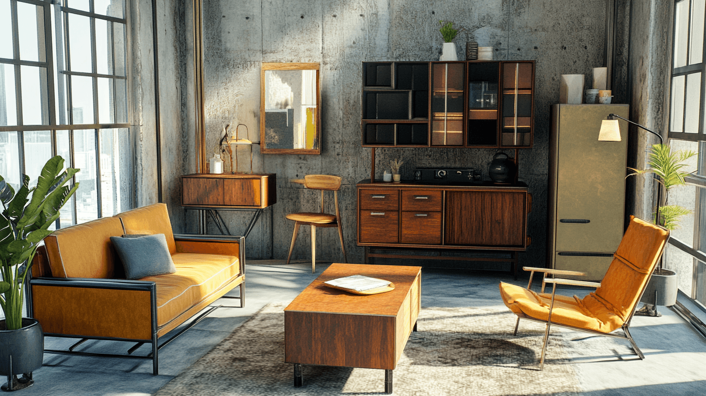 Einrichtung im skandinavischen Industrie-Design
