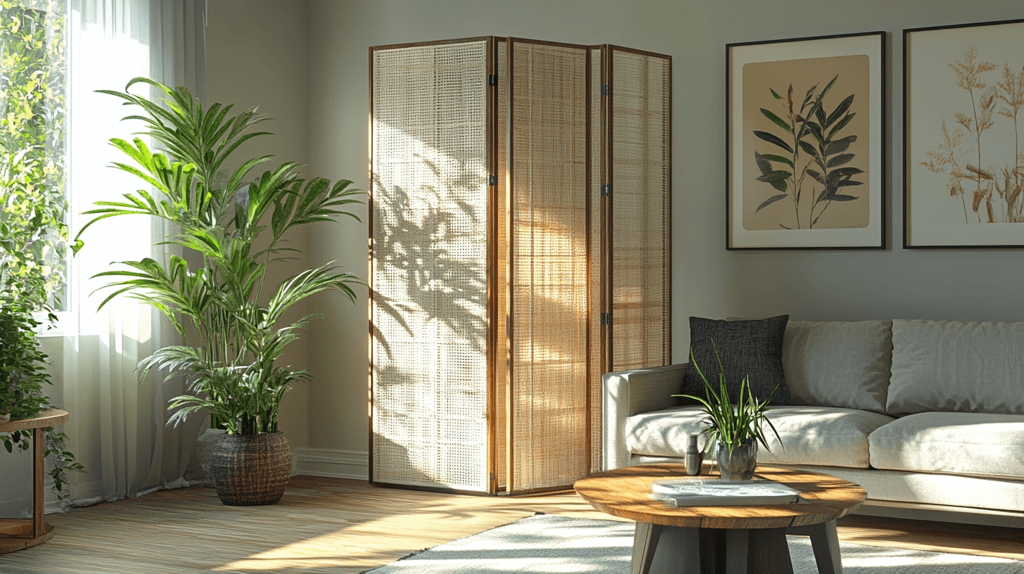 Wohnbereich mit anpassbarem Raumtrenner: Offene Flächen elegant gliedern
