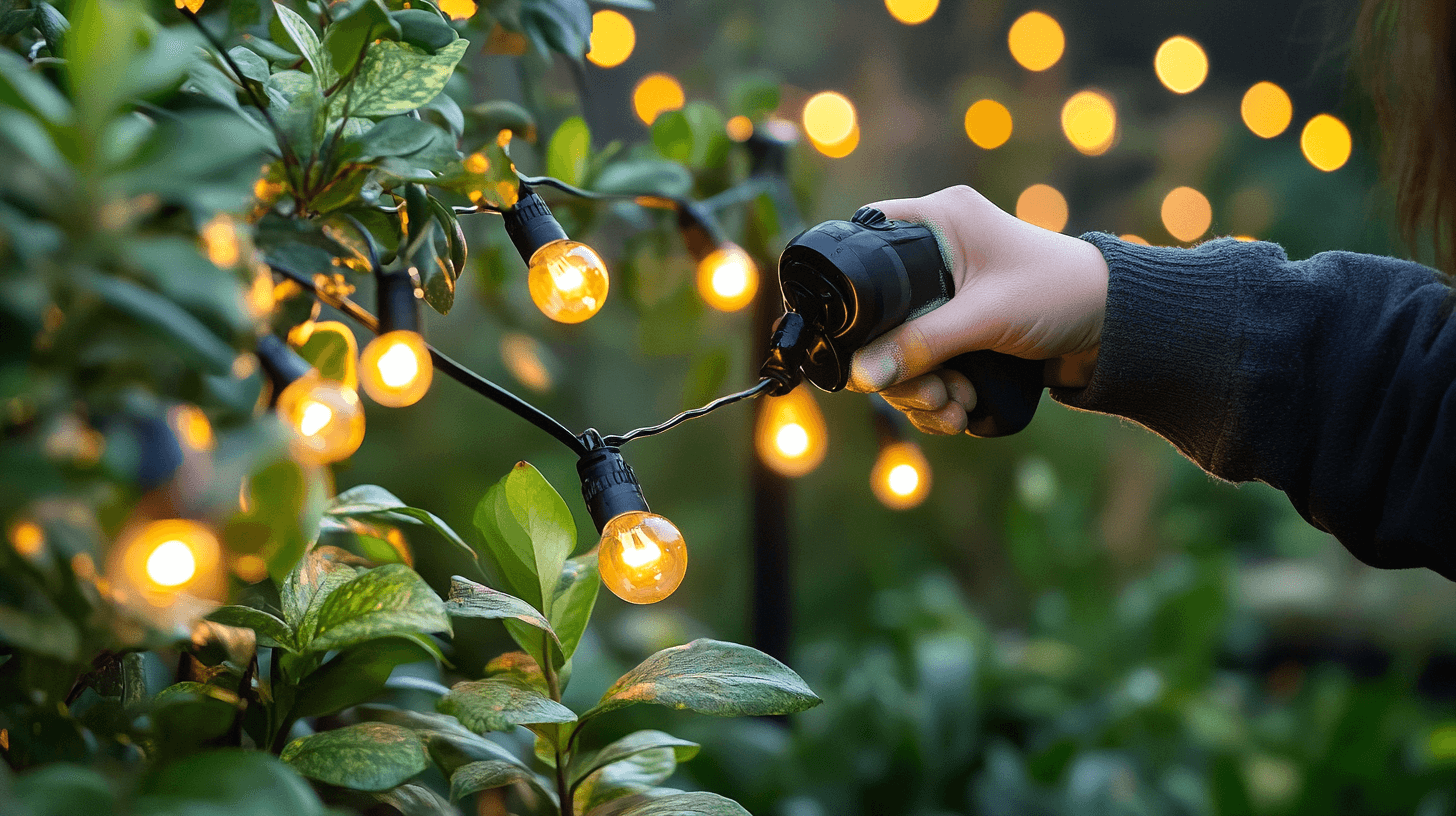 Wartung und Pflege von Lichterketten im Garten