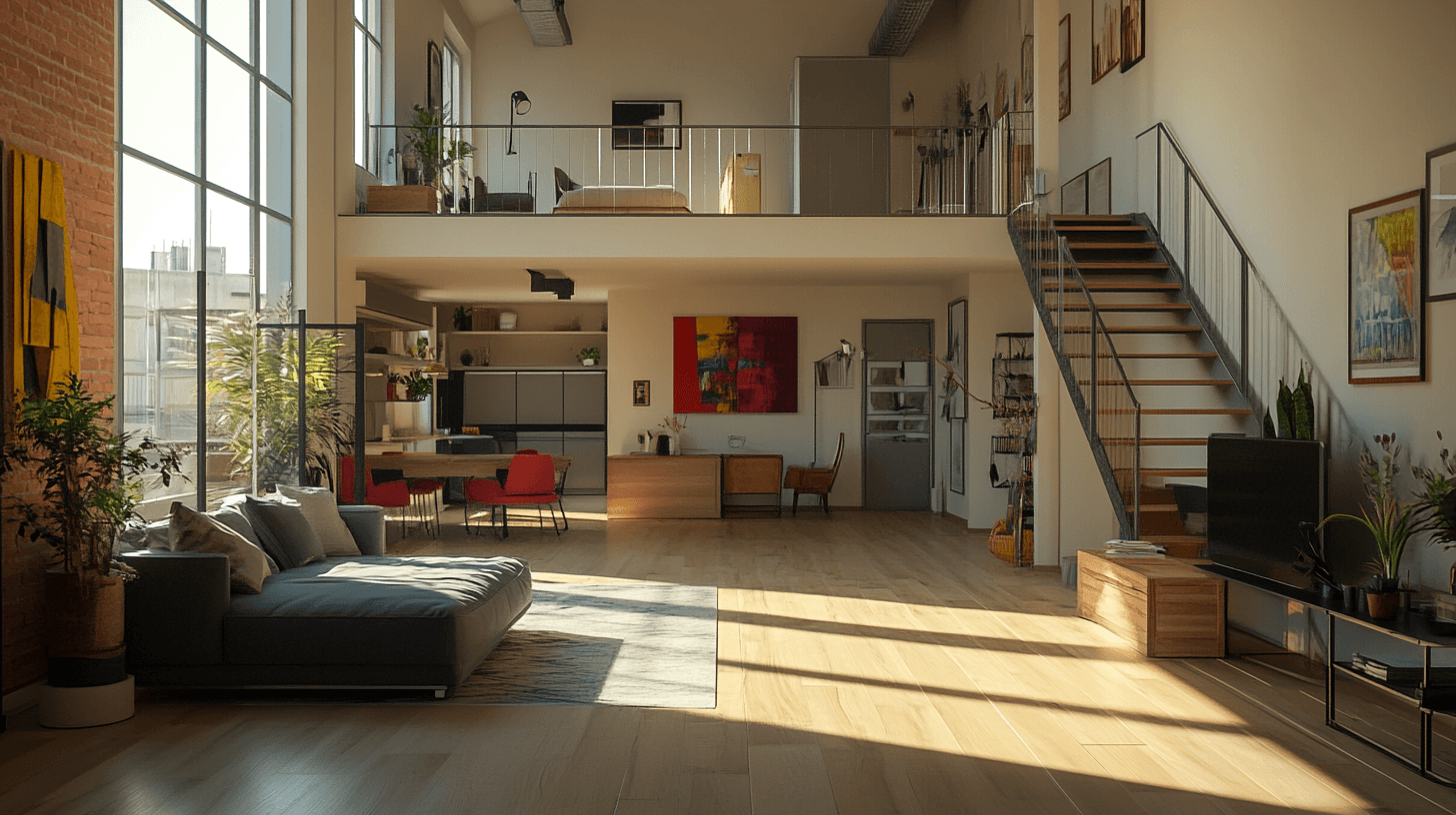 Farbideen für Loft-Apartments: Offene Bereiche geschmackvoll einrichten