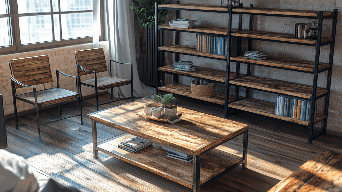 Einrichtung im rustikalen Industrie-Design