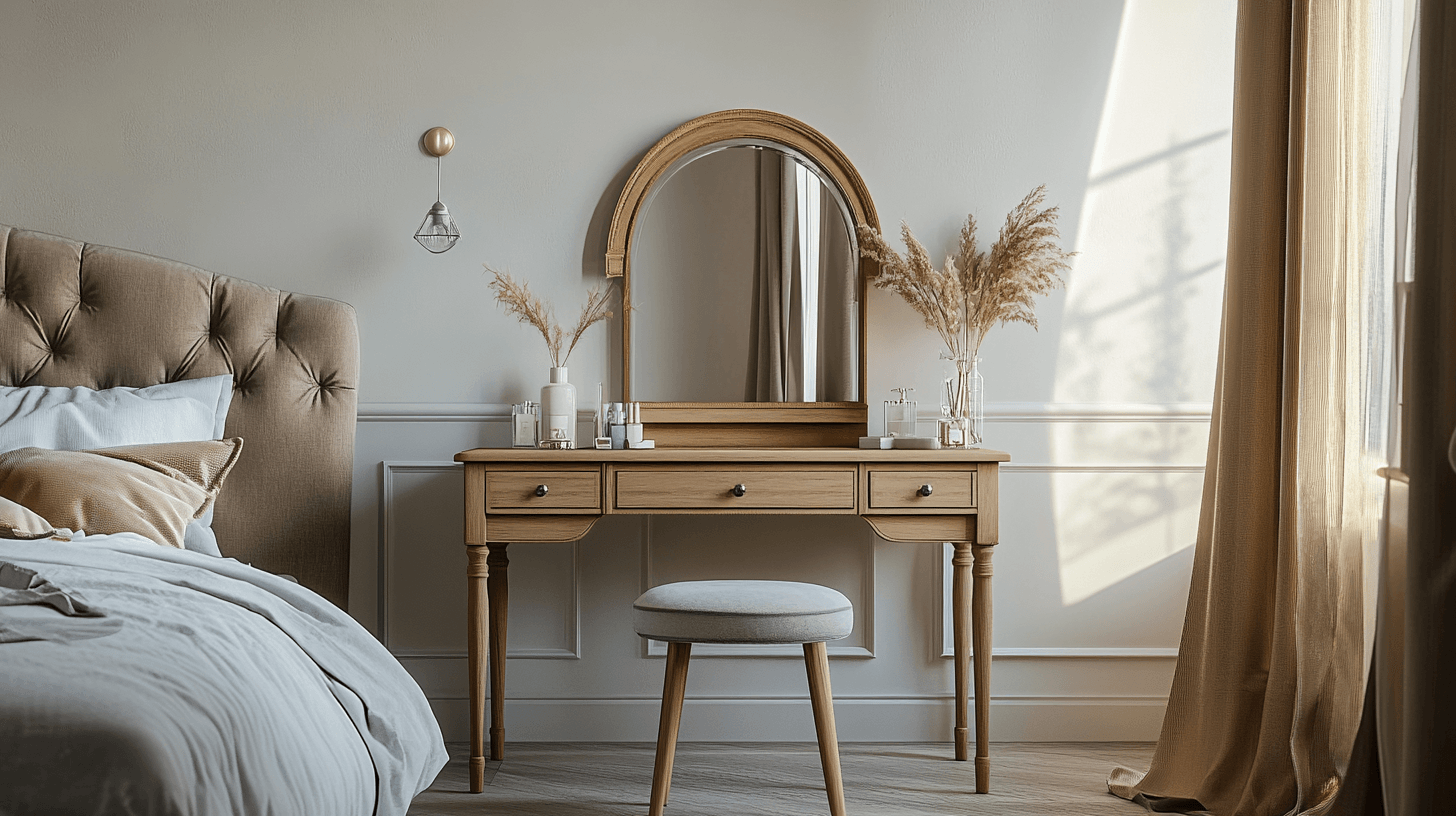 Elegantes Make-up: Schminktische für dein Schlafzimmer