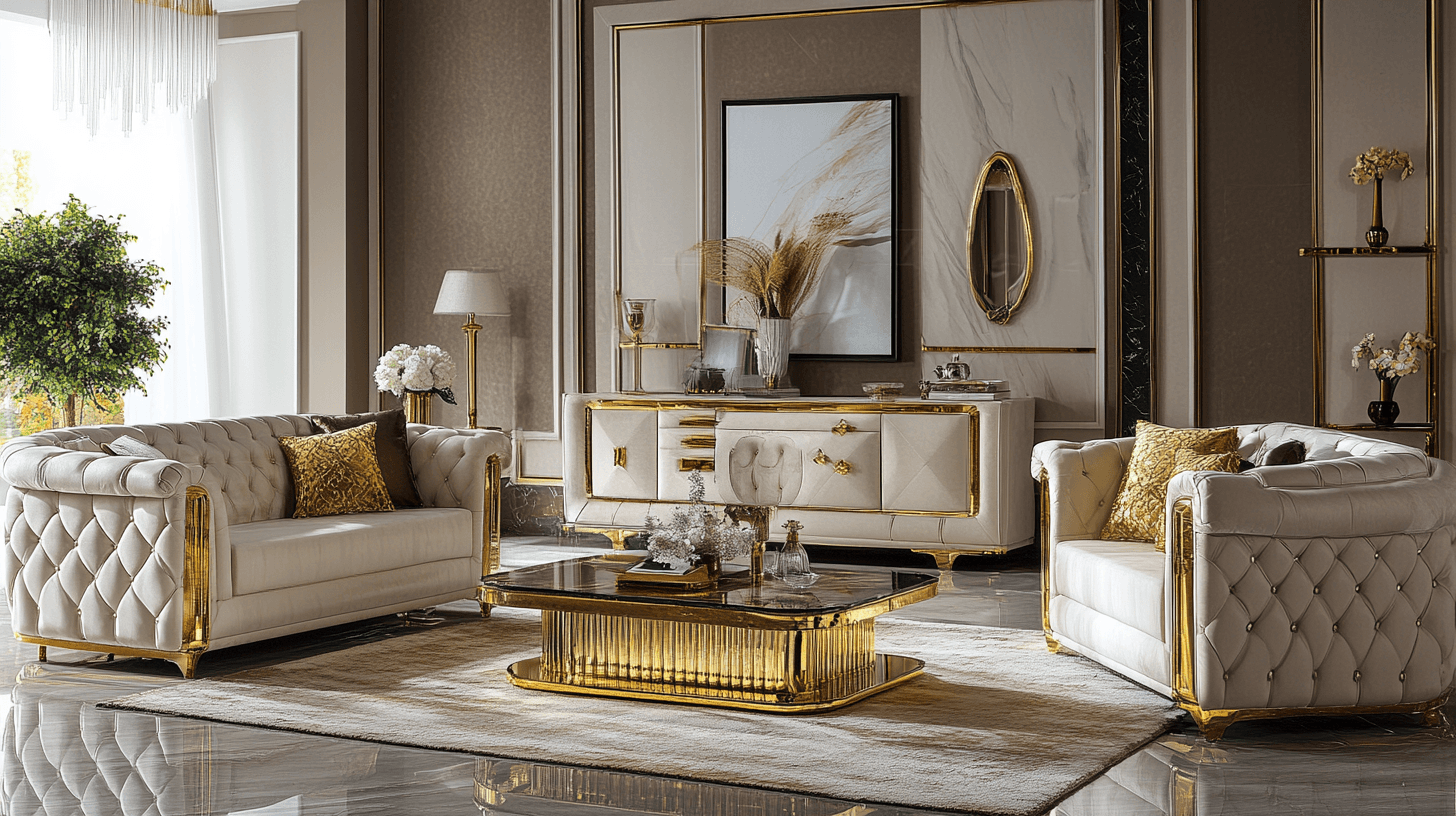 Goldene Details: Luxus und Eleganz für dein Zuhause
