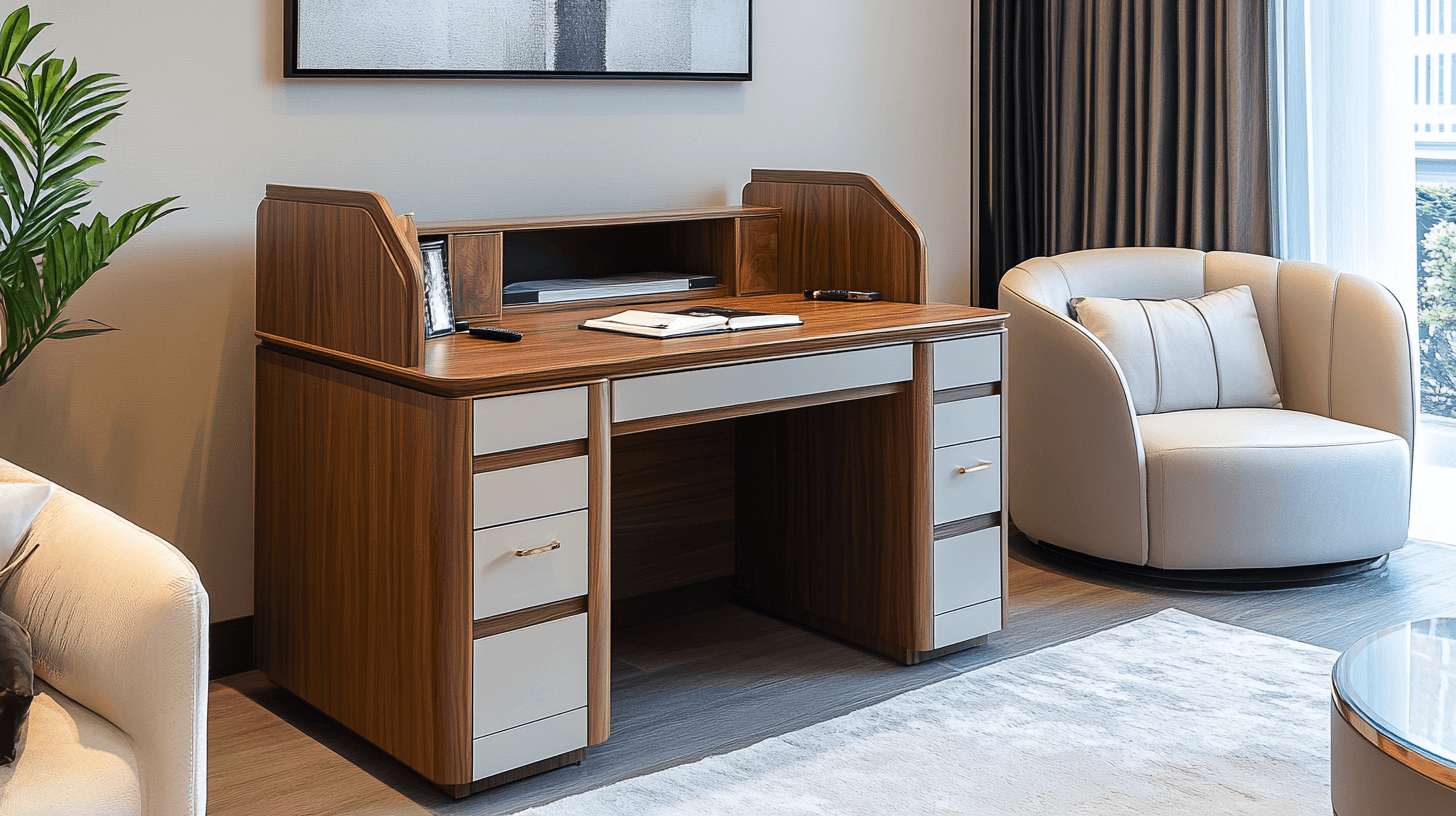 Traditionelle und zeitgemäße Designs von Schreibtischen