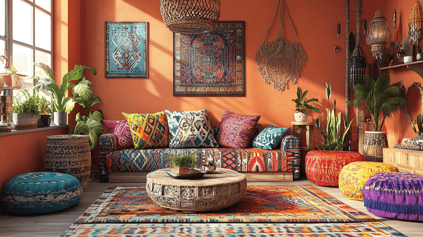 Maximalistischer Boho-Stil: Unbegrenzte Farben und Muster