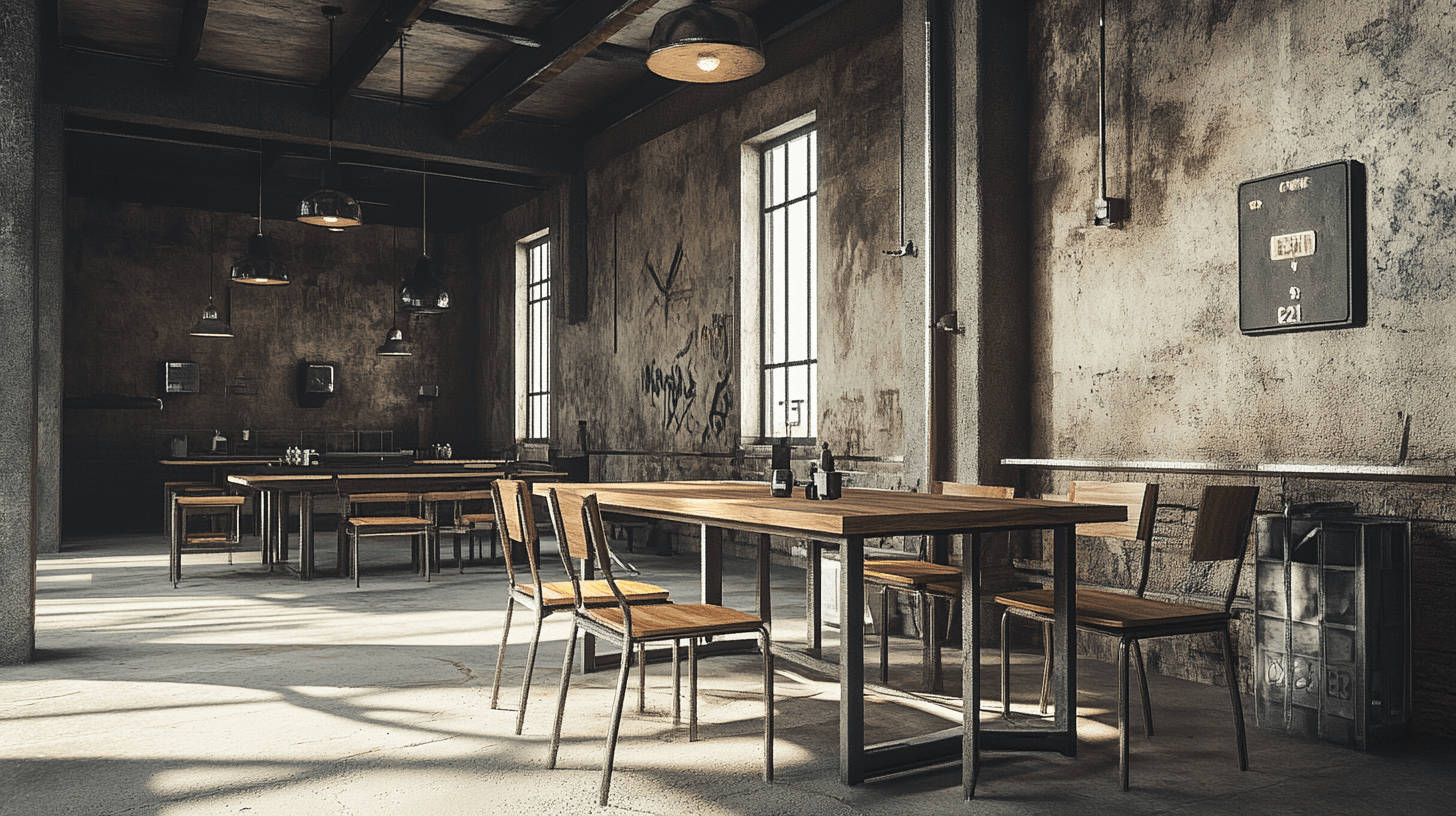 Esszimmer im Industrial-Stil: Langlebige Materialien und städtisches Ambiente