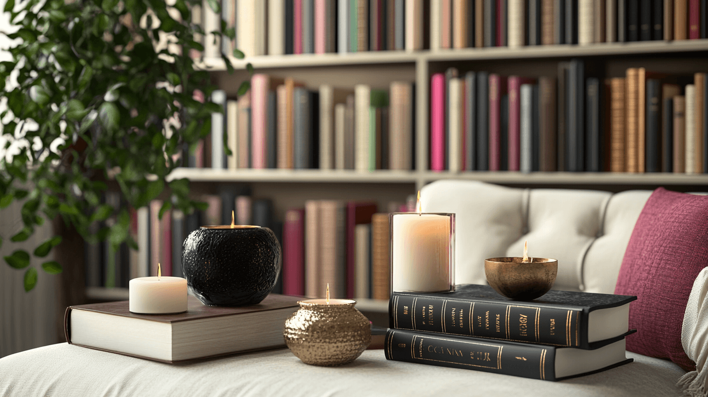 Schmuckstücke und Zierobjekte für die Büchersammlung