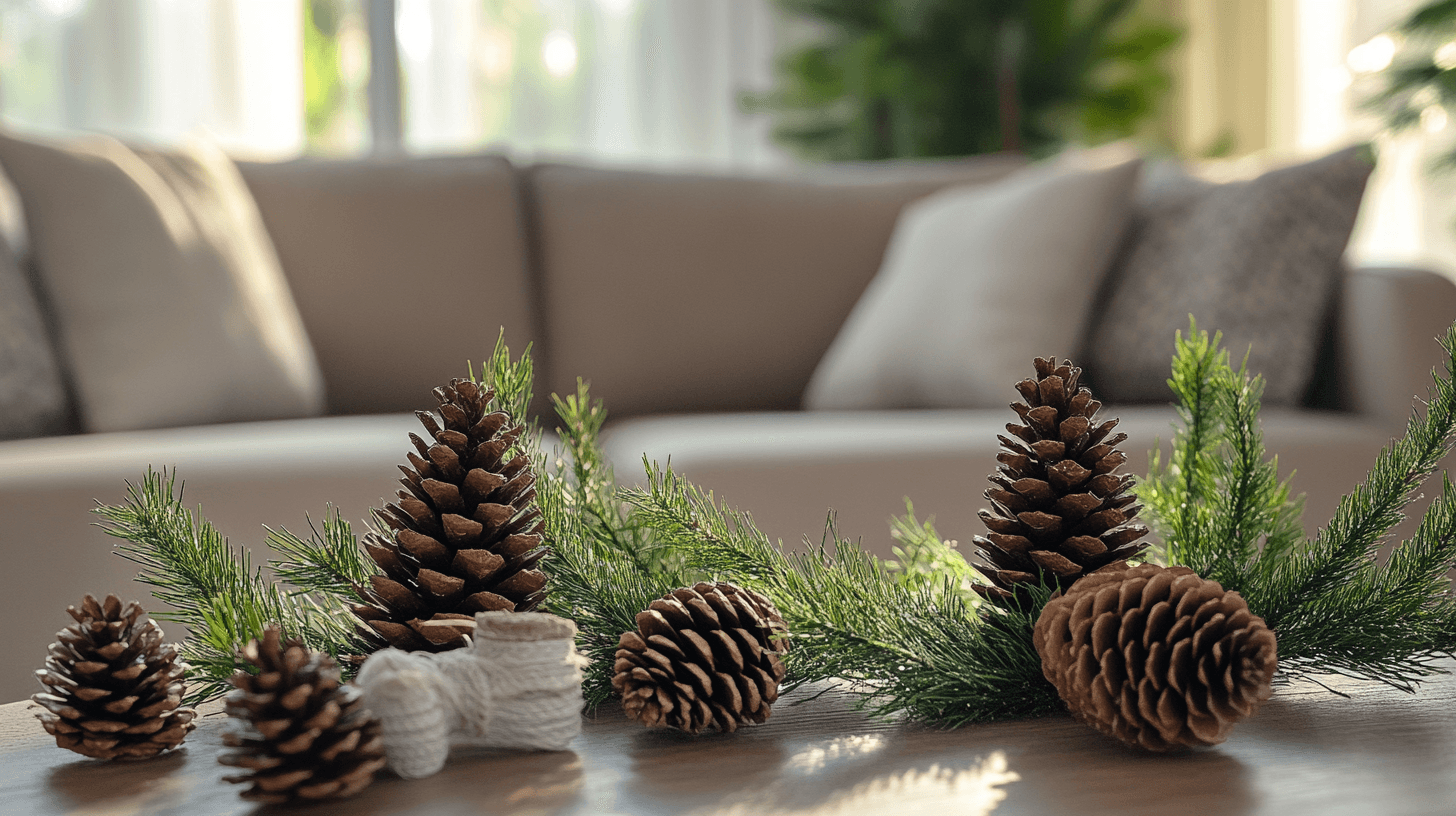 Natürliche Komponenten für ein winterliches Ambiente