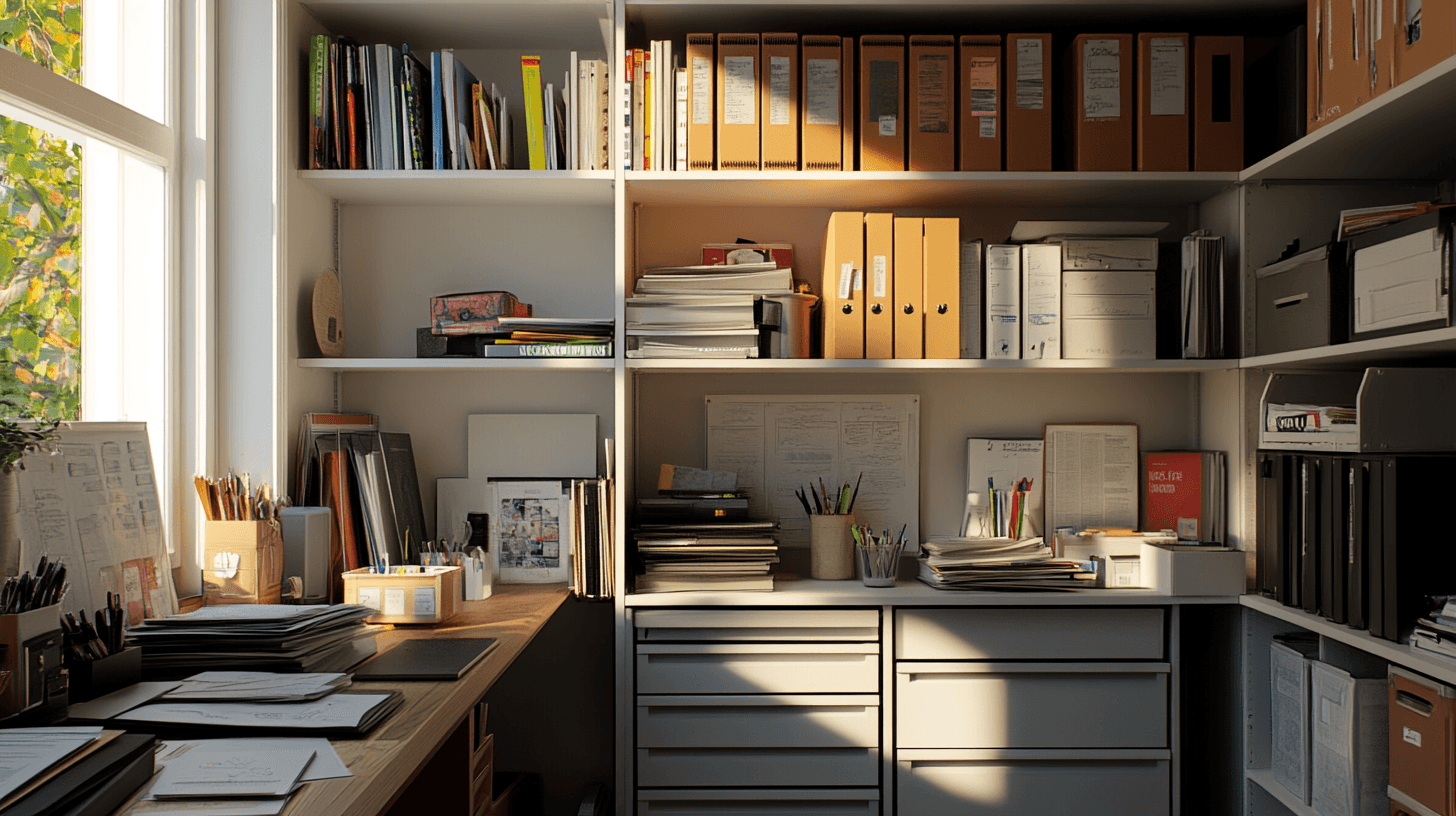 Ratschläge zur Strukturierung und Sauberkeit im Kleiderschrank-Arbeitsplatz