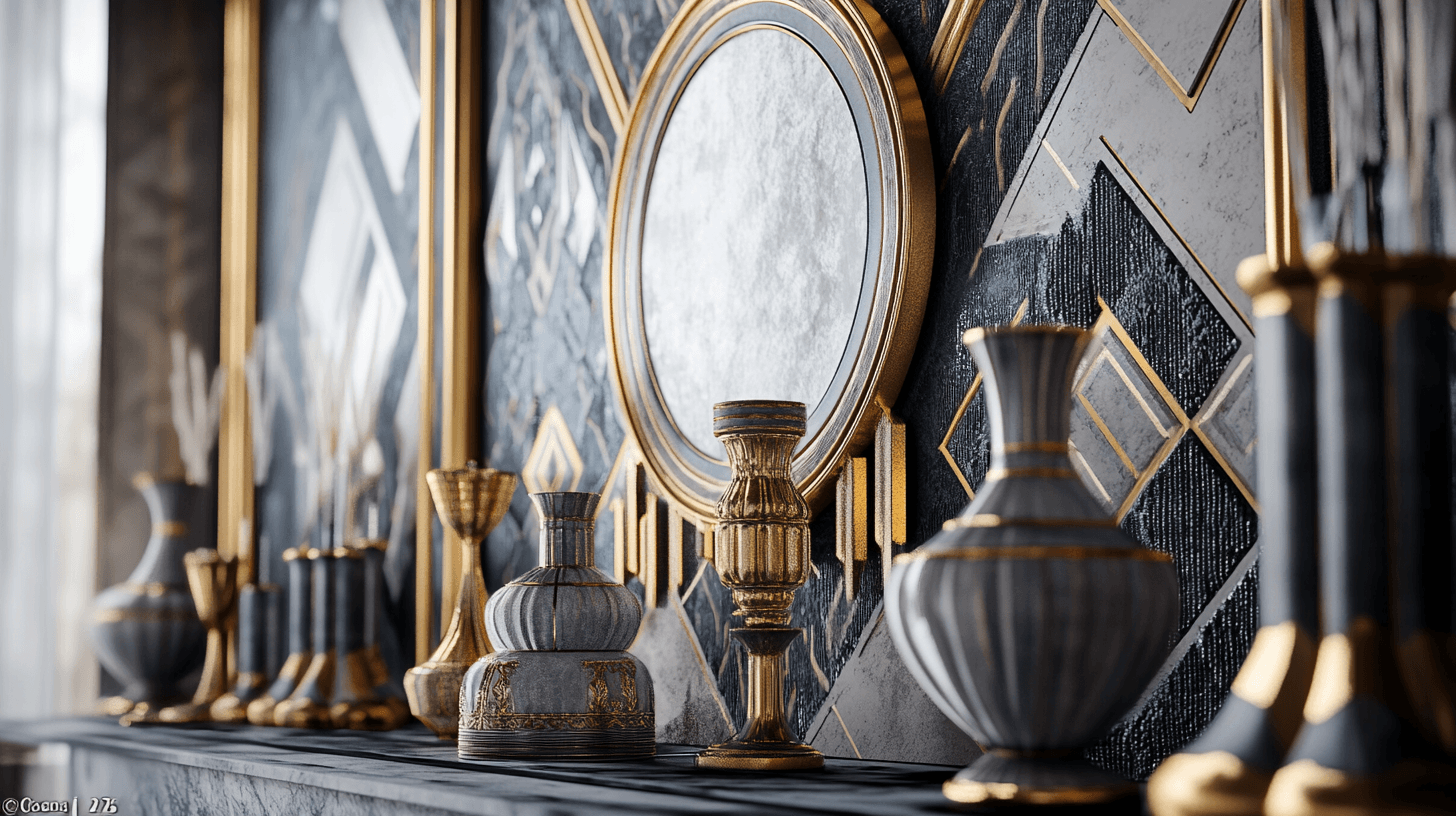 Art Déco Dekoration: Eleganz und geometrische Formen