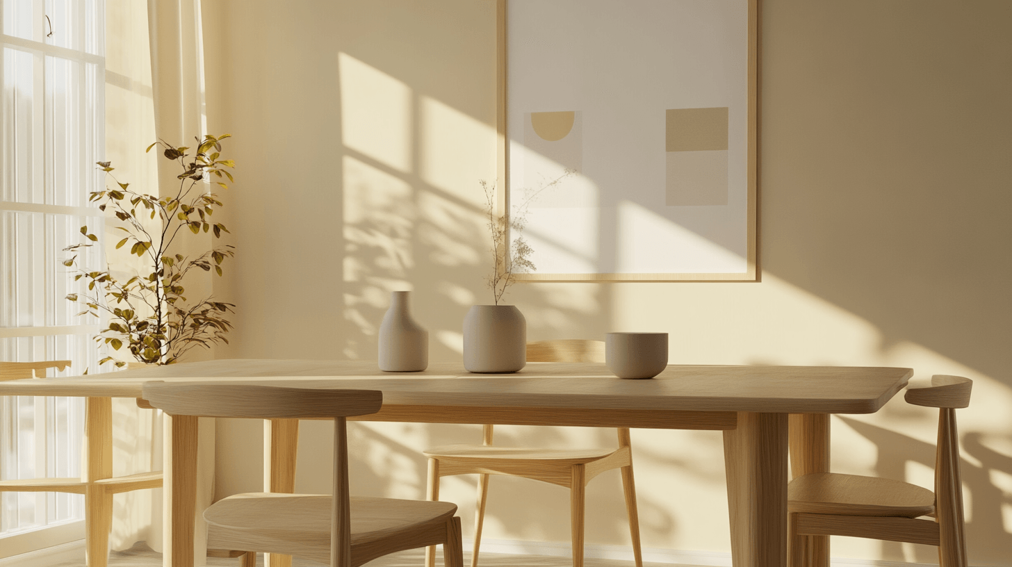 Einrichtung im skandinavischen Stil für das Esszimmer
