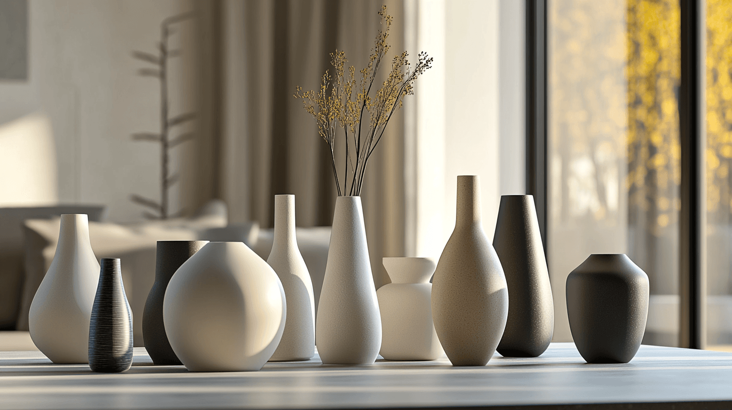 Die Bandbreite an minimalistischen Vasen-Designs