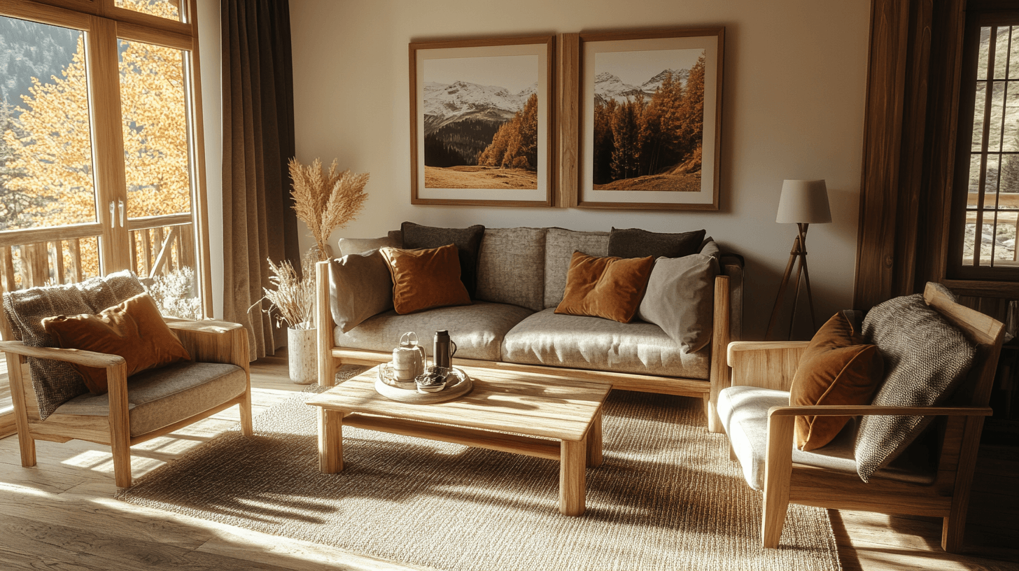 Farbkonzept im Chalet-Stil: Natürliche Erdtöne und behagliche Schattierungen