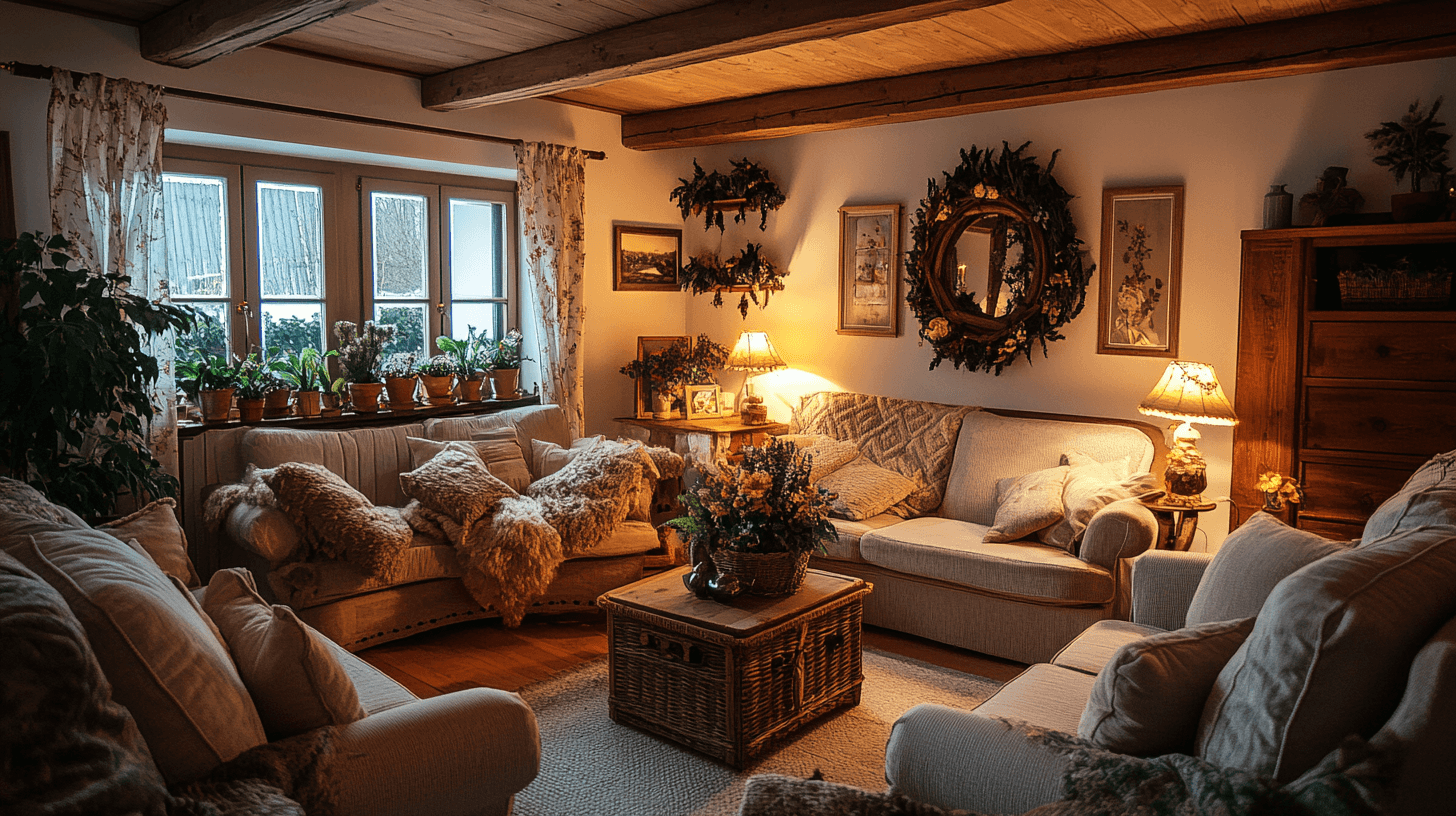 Landhausstil im Wohnzimmer: Behagliche Rustikalität