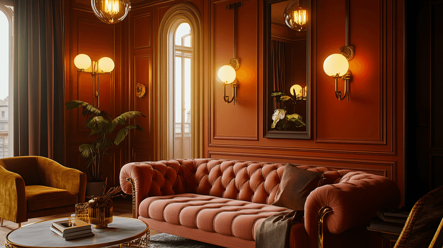 Farbgestaltung und Licht im Glamour-Look