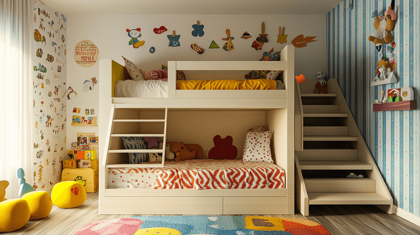 Originelle Einrichtungsideen für das Kinderzimmer mit Hochbett