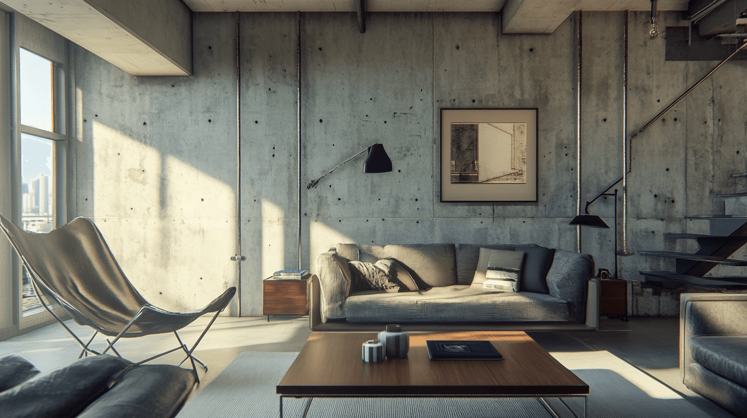 Betonwände: Die ideale Kulisse für den Industrial-Stil