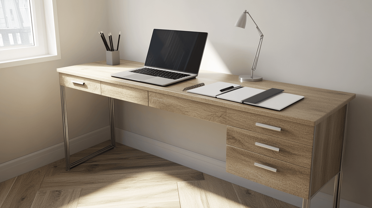 Schlichte Schreibtische für ein ordentliches Home-Office