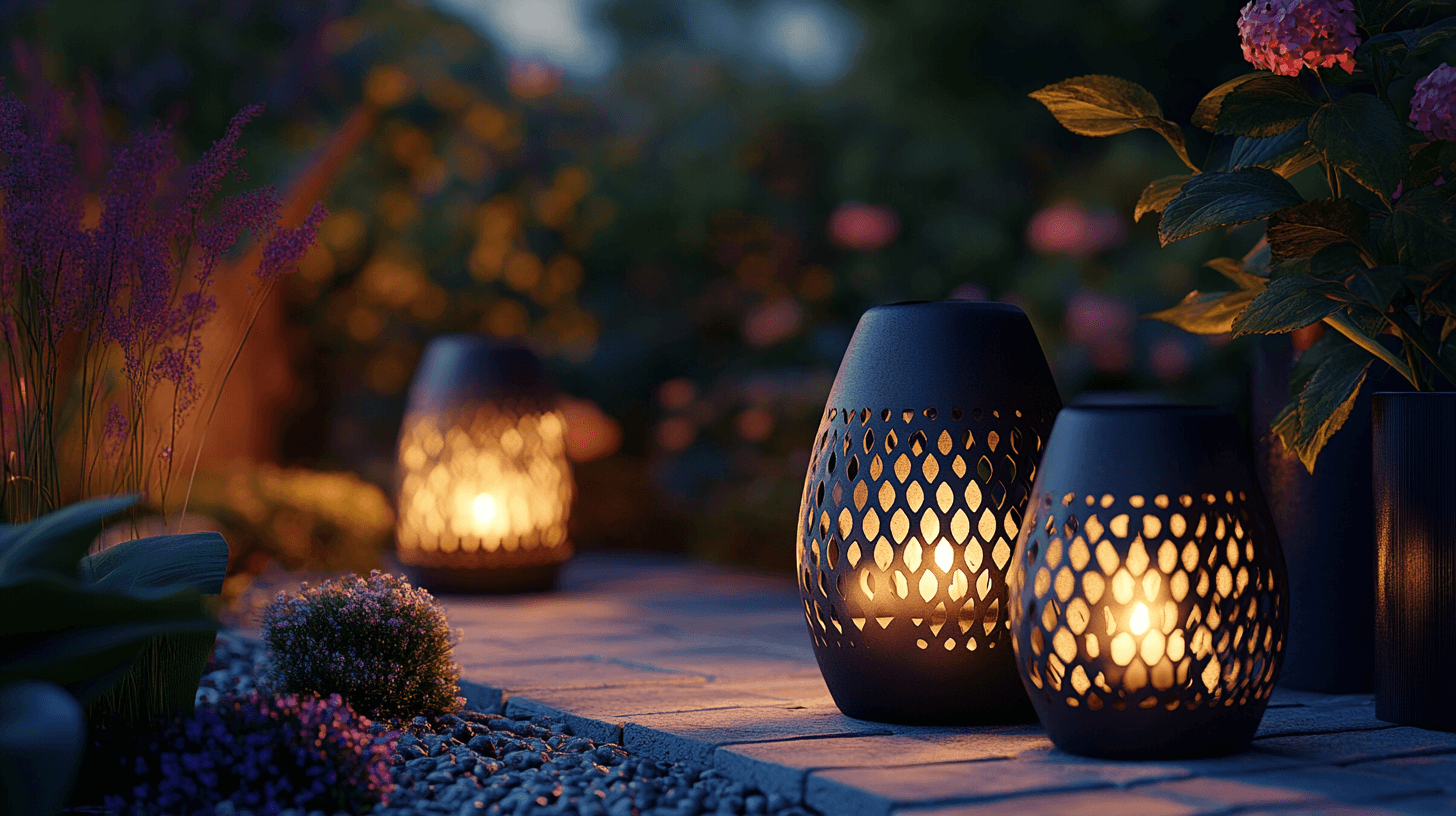 Laternen als elegante Lichtquelle im Außenbereich