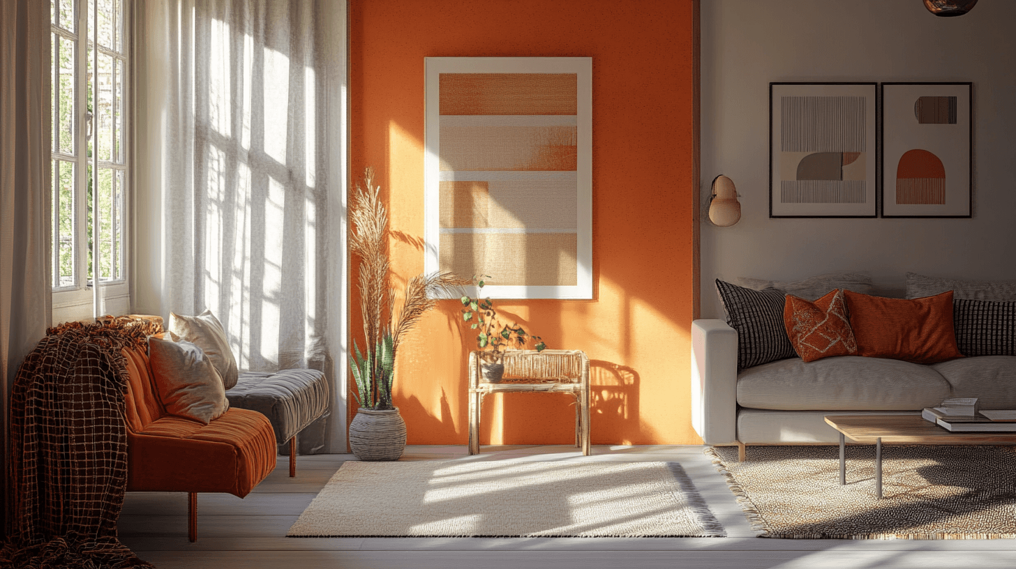 Wie man Orange in verschiedene Wohnstile integriert