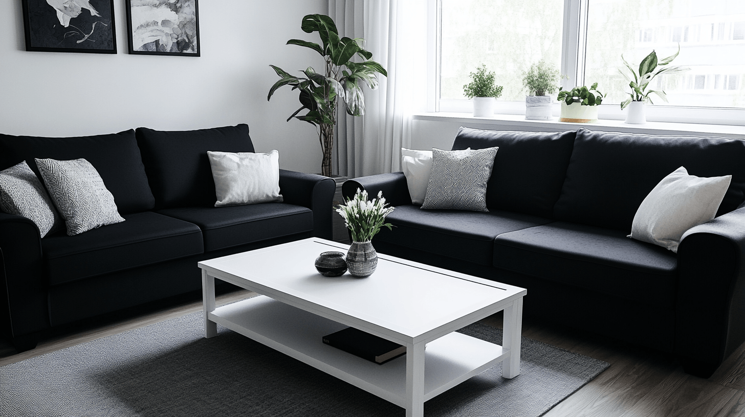 Schwarz-weiße Möbel: Elegante Highlights schaffen