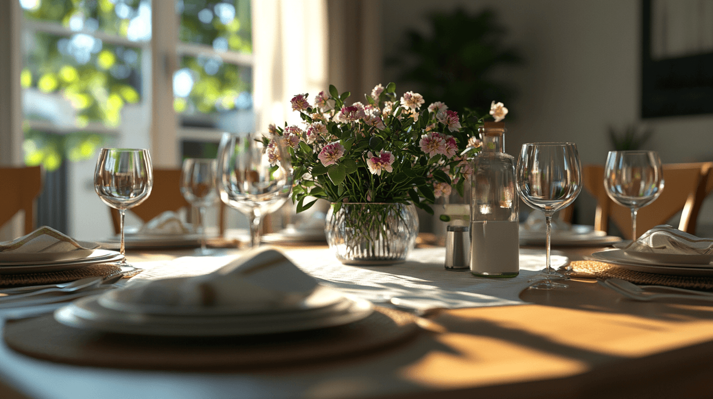 Frische Blumen als Tischdekoration: So wird jede Mahlzeit zu einem besonderen Erlebnis