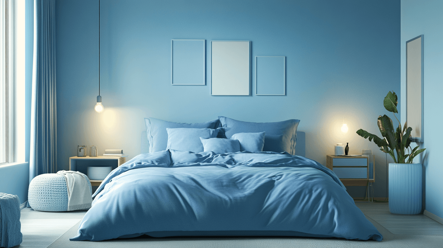 Schlafzimmer in Blau: Entspannung und Gelassenheit durch kühle Farben
