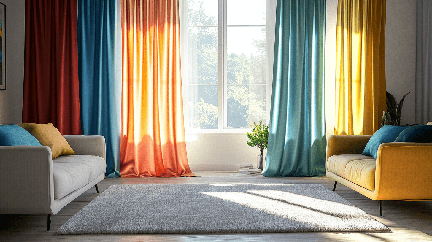 Bunte Gardinen: Elegante Fensterverkleidung für jedes Heim