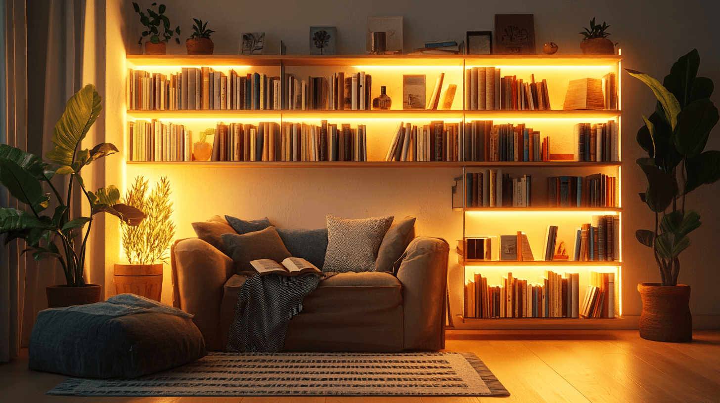 Wohnzimmer-Bibliothek: Bücher geschmackvoll präsentieren