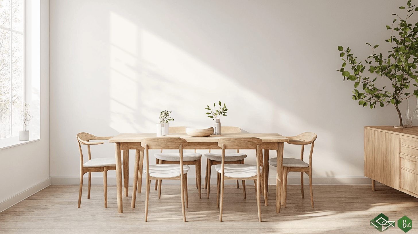 Farbwahl für ein Esszimmer im skandinavischen Stil