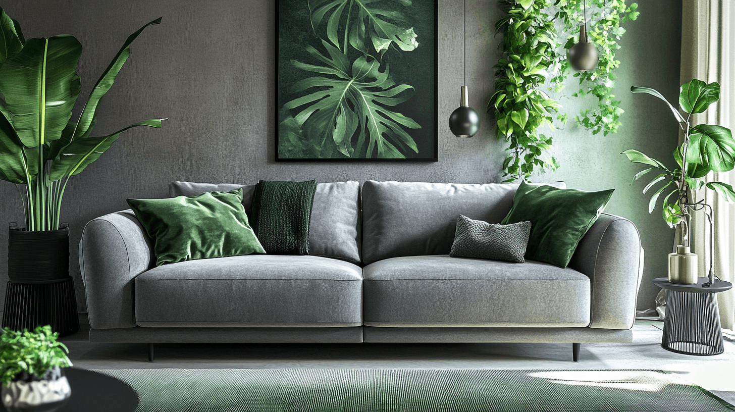 Grau und Grün: Die ideale Farbkombination für dein Zuhause