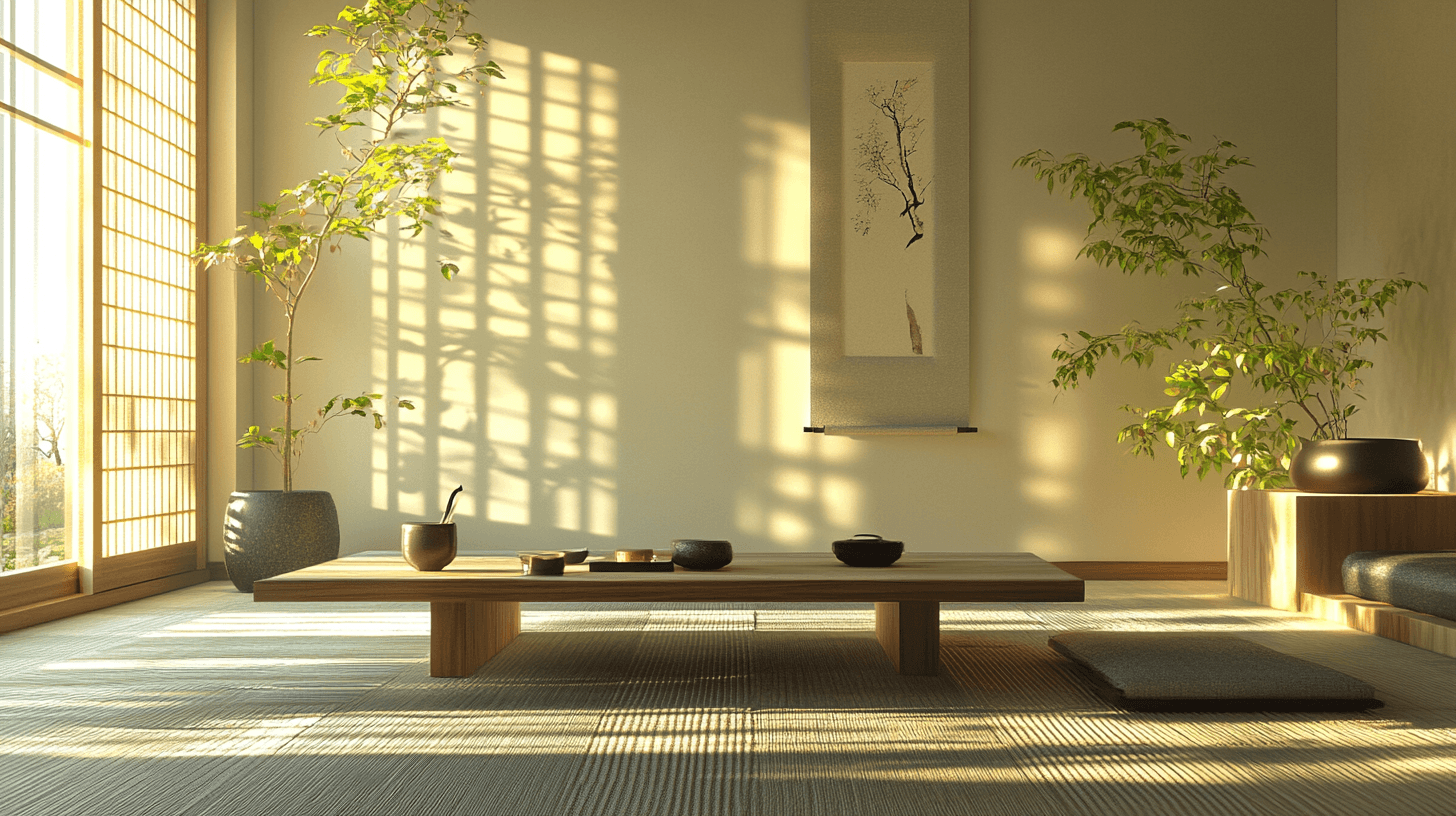 Einrichtung und Dekor im Zen-Minimalismus