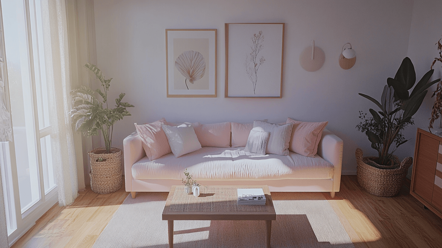Einrichtungsstile, die Soft Pink wunderbar einbinden